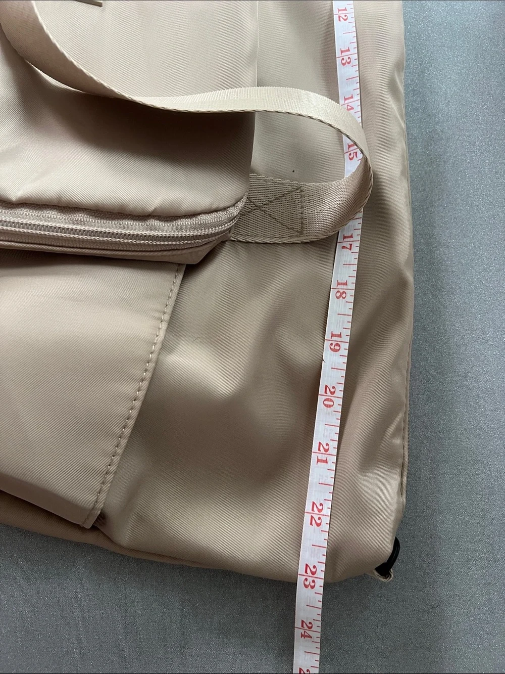 The Foldie | Taupe Foldable Travel Bag Expandable Tote NWT Sz 40L Packing Space